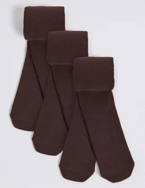 Picture of 4117-THERMAL COTTON  MOKA/BROWN HIGH QUALITTY TIGHTS